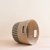 Grey + Natural Tapered Basket - Storage Baskets | LIKHÂ