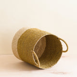Mustard Toy Rotation Basket with Handle - Natural Baskets | LIKHÂ