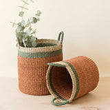 Coral Toy Rotation Baskets with Handle, set of 2 - Woven Baskets | LIKHÂ