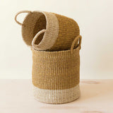 Mustard Toy Rotation Baskets with Handle, set of 2 | LIKHÂ