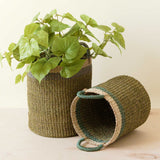 Olive Toy Rotation Baskets with Handle, set of 2 - Natural Baskets | LIKHÂ